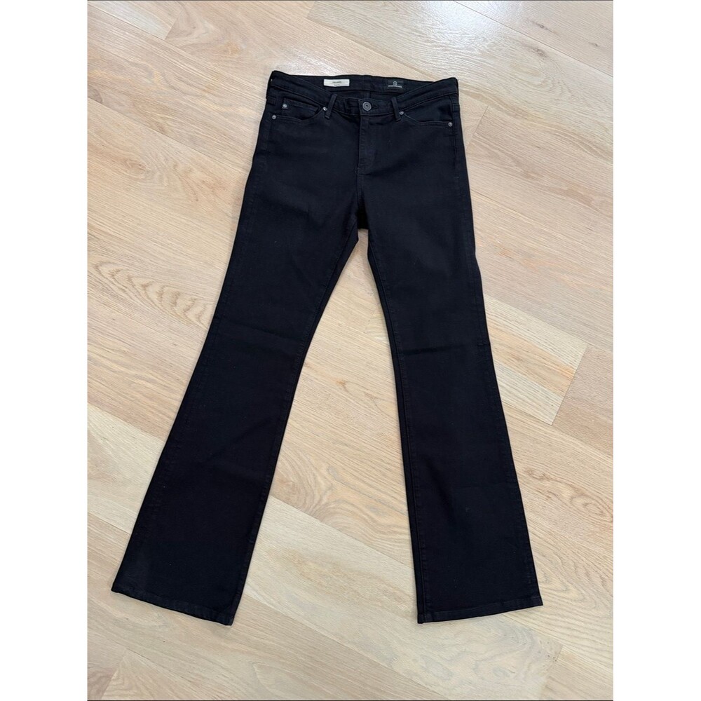 Ag Adriano Goldschmied Black Flare Jeans